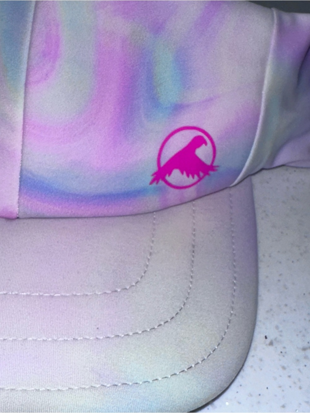 Kea Peak Swirl colored Trucker Visor Hat - Picture 2 of 4